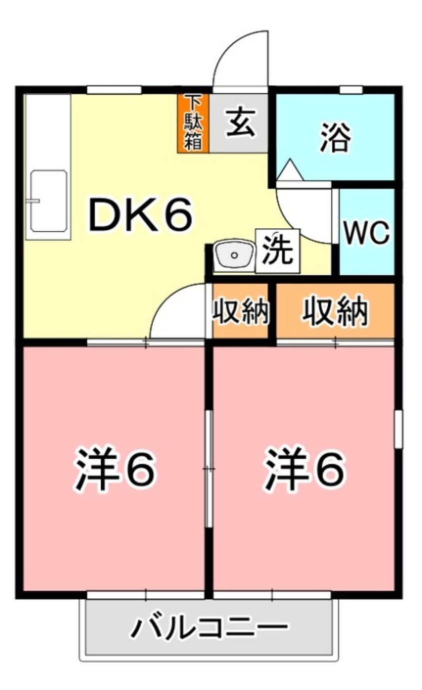 間取図 サンビレッジ大熊　Ａ