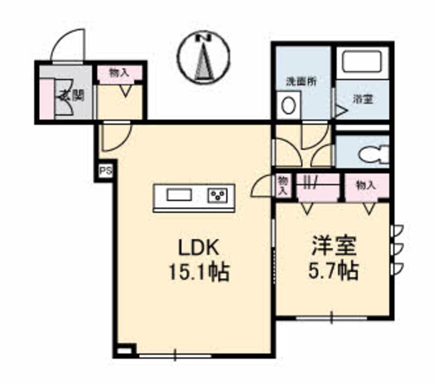 間取図 ヴェントフェリーチェ　Ａ棟