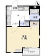 TAKEYARIハイツⅡ 1Kの間取り
