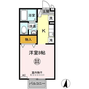 間取図 セジュール大内Ａ
