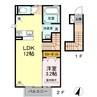 Square Villa 福島 1LDKの間取り