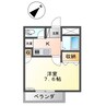 セゾンしおひⅡ 1Kの間取り