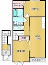 エバーグリーン鶴新田Ⅱ 2LDKの間取り