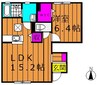 エルメゾン浦田　Ａ 1LDKの間取り
