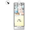 山陽本線（中国）/西阿知駅 徒歩12分 1階 築17年 1Kの間取り