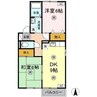 ＭＥ福島　Ｂ棟 2DKの間取り