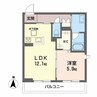 サンフェリーチェⅡ 1LDKの間取り