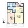 サンフェリーチェⅡ 1LDKの間取り