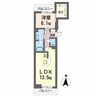サンフェリーチェⅡ 1LDKの間取り