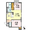 エルドール 2LDKの間取り