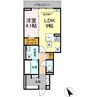 エルドール 1LDKの間取り