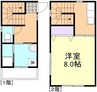 山陽本線（中国）/倉敷駅 徒歩13分 2階 築26年 1Kの間取り