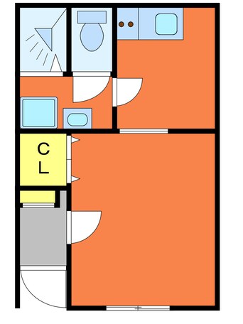 間取図 山陽本線（中国）/新倉敷駅 徒歩5分 1階 1年未満