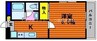 パークプレイスみしま 1Kの間取り