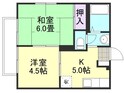 るーらんB棟の間取図