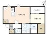 宇野線<宇野みなと線>/妹尾駅 徒歩14分 1階 1年未満 1LDKの間取り