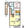 Ｄ-ｒｏｏｍ沖Ⅱ 1LDKの間取り