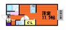 山陽本線（中国）/中庄駅 徒歩22分 2階 築19年 1Kの間取り