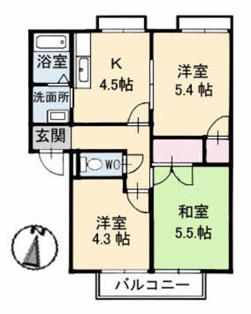 間取図 フレグランス羽島台
