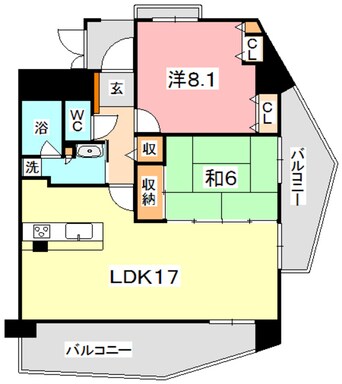 間取図 両備グレースマンション倉敷南町