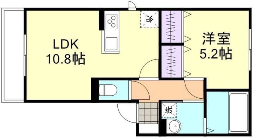 間取図 フォルティス倉敷C棟