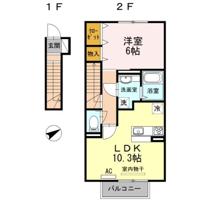 間取図 ヴィルヌーブカノン