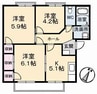 オーキッド倉敷Ⅱ　Ｂ棟 3Kの間取り