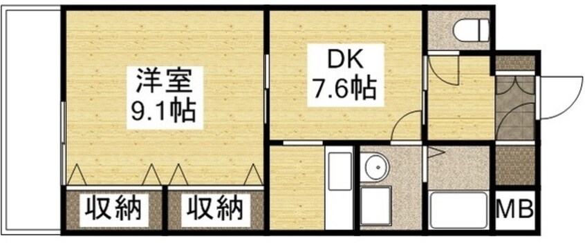 間取図 シュバリエブラン壱番館