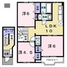 スクエア・アヴニ－ル 3LDKの間取り