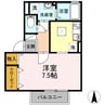 セジュール・ダンケ 1Rの間取り