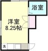 ヴィラ鶴新田　弐番館 1Kの間取り