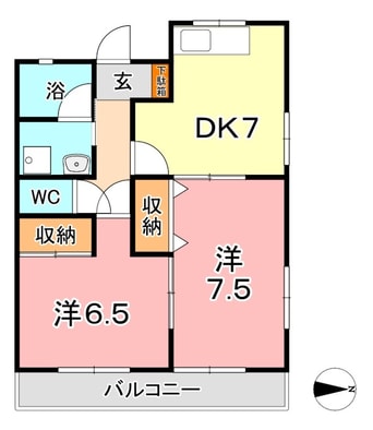 間取図 メゾン　ティーナ