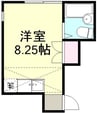 ヴィラ鶴新田　弐番館 1Kの間取り