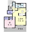 山陽本線（中国）/庭瀬駅 バス:5分:停歩8分 1階 築7年 1LDKの間取り