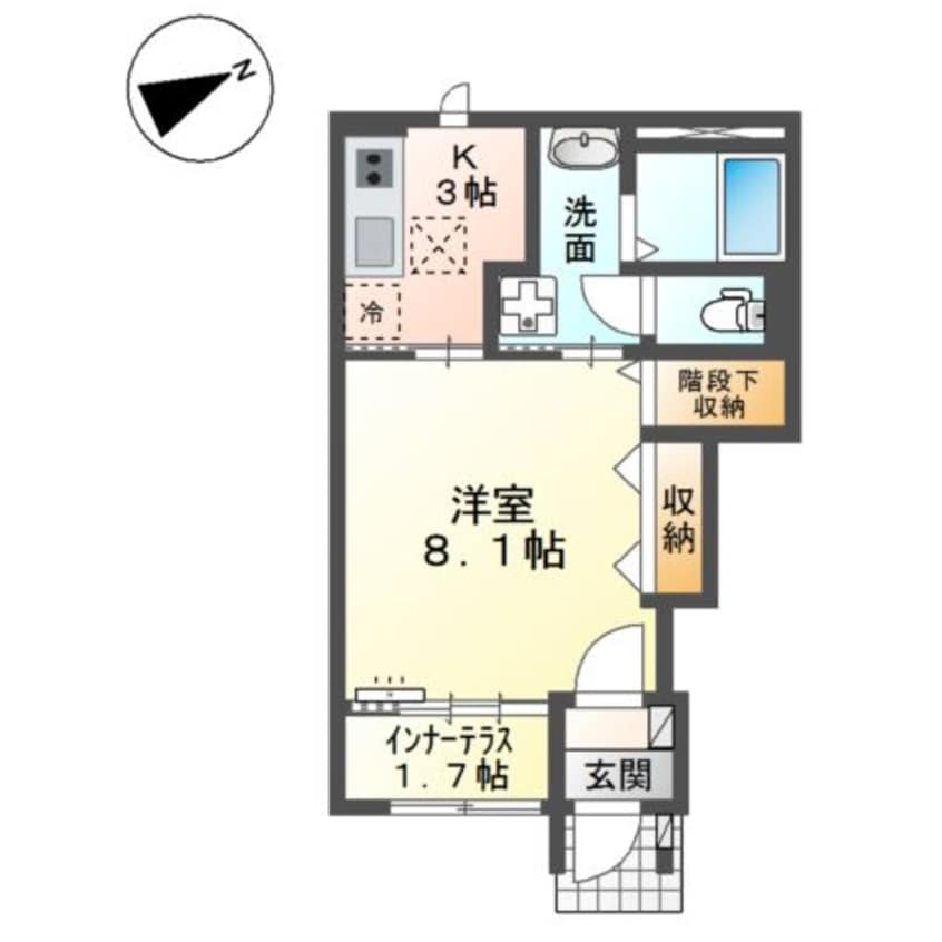 間取図 水島臨海鉄道水島本線/弥生駅 徒歩12分 1階 建築中