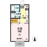 シャレード連島 1Rの間取り