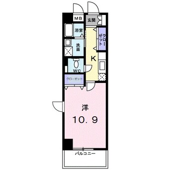 間取図 山陽本線（中国）/倉敷駅 バス17分南高入口下車:停歩4分 3階 築19年