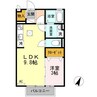 パーチュ　オーラ　A棟 1LDKの間取り