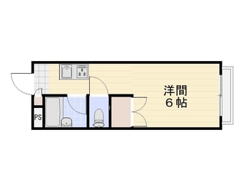 間取図 瀬戸大橋線/児島駅 徒歩9分 1階 築30年