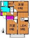 宇野線<宇野みなと線>/妹尾駅 徒歩22分 2階 築20年 2LDKの間取り