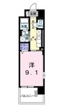 水島臨海鉄道水島本線/倉敷市駅 徒歩7分 5階 築7年 1Kの間取り