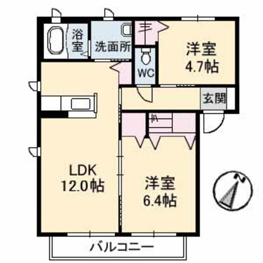 間取図 シャーメゾン箕島