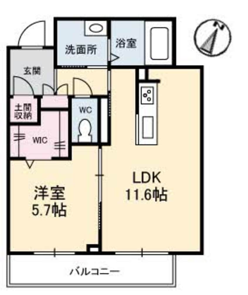 間取図 ソルブライト　Ａ棟