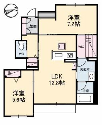 間取図 山陽本線（中国）/西阿知駅 徒歩27分 1階 築4年