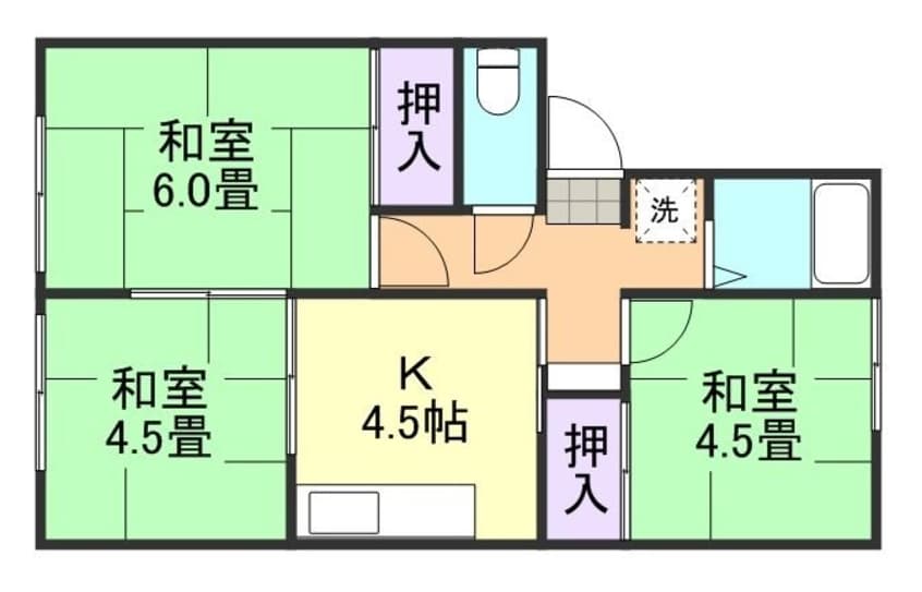 間取図 メゾンせとうち　A棟