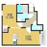 プティーシュシュ大福　北棟 1LDKの間取り
