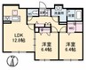 セントリビエ 2LDKの間取り