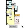 Square Villa 福島 1DKの間取り