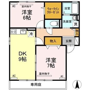 間取図 クリエンテ　A棟