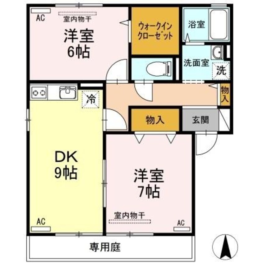 間取図 クリエンテ　A棟